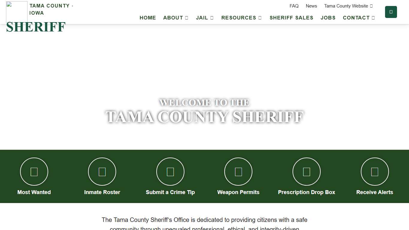Sheriff - Tama County, Iowa